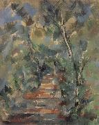 Forest scene Paul Cezanne